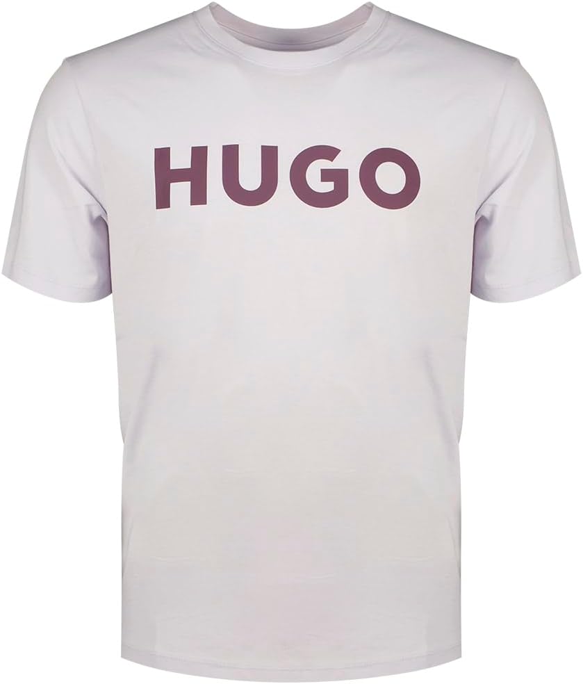 HUGO Mens Print Logo Short Sleeve T-Shirt for Stylish Comfort