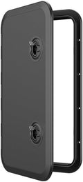 Rectangular Marine Access Hatch White/Black Locking - Flush Mount
