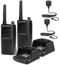 2 x Motorola RMU2040 On-Site 2-Way Radio Bundle - Rugged Clear Audio