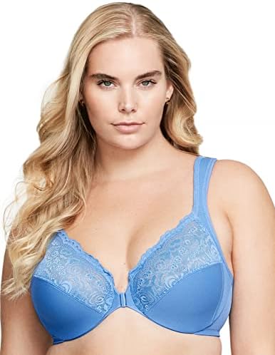 Glamorise Women's Wonderwire Front-Closure Bra for Comfort