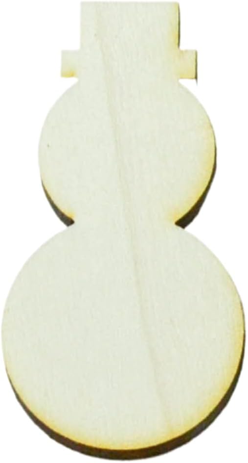 Wooden Snowman Blank Cutout for DIY Home Decor Projects