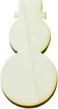 Birch Wood Snowman Cutout 1/4 in - Unfinished Ornament Blank