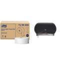 Tork Jumbo Toilet Paper Roll White T22 and Twin Dispenser - High