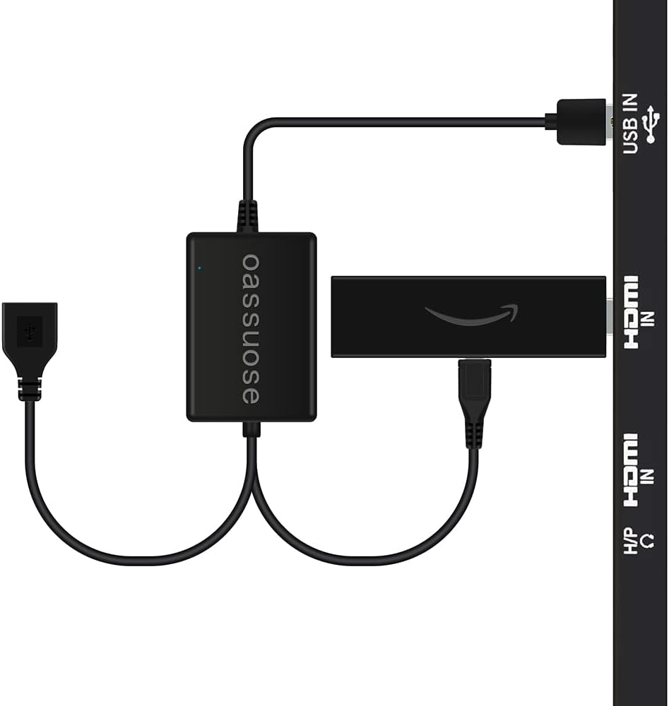 2-in-1 Power Adapter for Fire Stick - Cable-Free Streaming