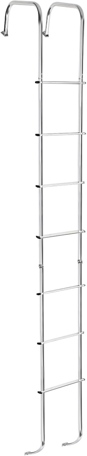 Universal Exterior RV Ladder for Travel Trailers, 7.6FT-8.4FT