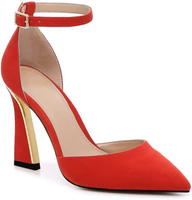 Juliet Holy Womens Pumps Point Closed Toe Heels for Elegance