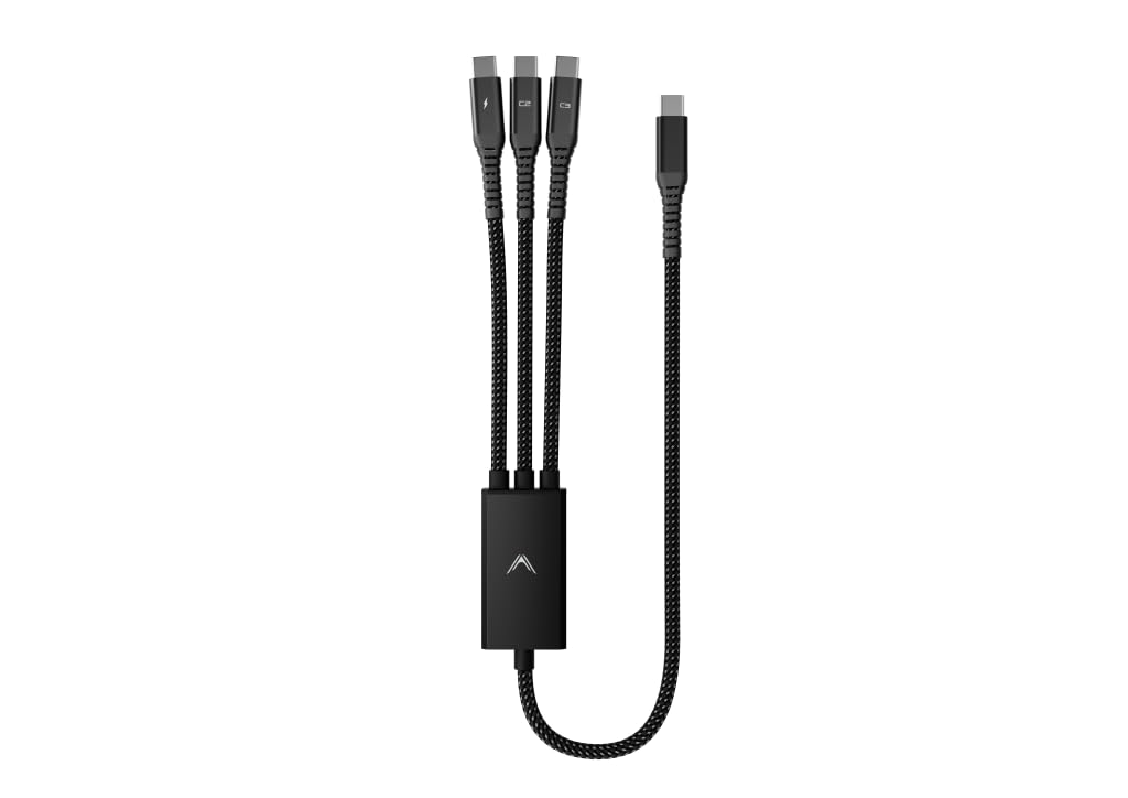 Futurizta Tech Hydra 3in1 Triple USB-C 100W FastCharge Cable