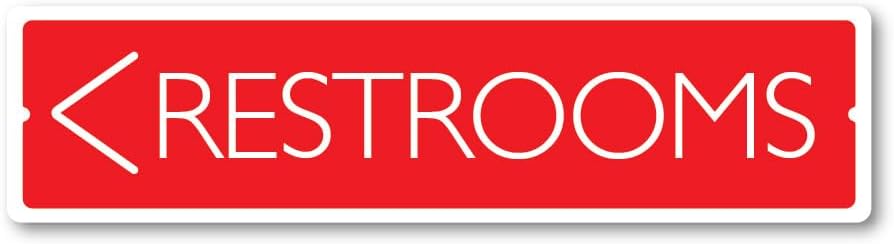 GRX1493 Indoor/Outdoor Plastic Sign for Restrooms - Large Size