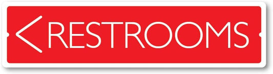 GRX1493 Indoor/Outdoor Plastic Sign for Restrooms - Large Size