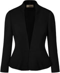 Women's Casual Work Elegant Open Front Nylon Blazer - Versatile Fit