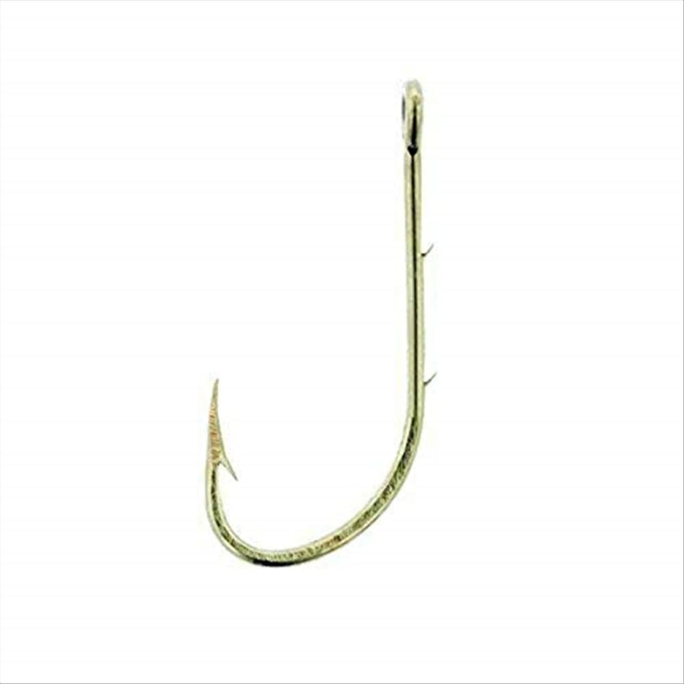 Eagle Claw Bronze Baitholder Hooks 10-Pack - Size 8