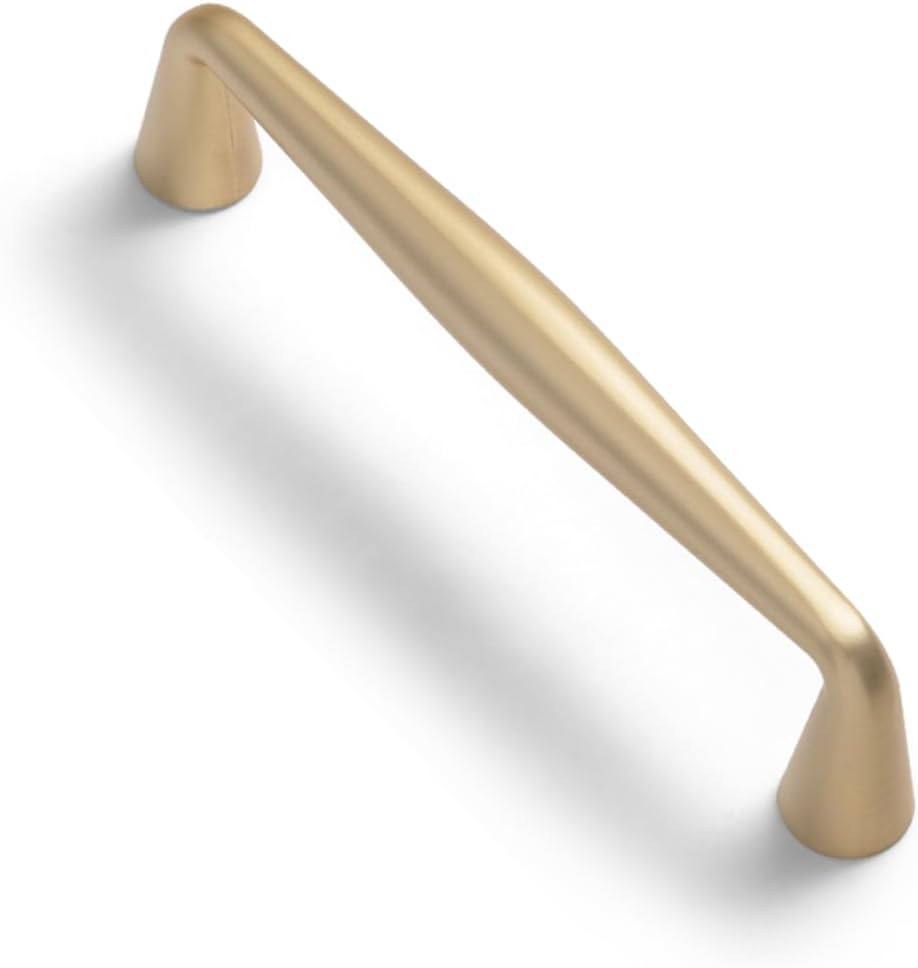 Goo-Ki Brushed Brass Zinc Alloy Cabinet Handles for Luxury Style