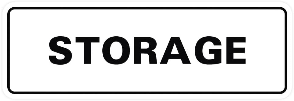Standard STORAGE Door/Wall Sign - Durable and Elegant Design