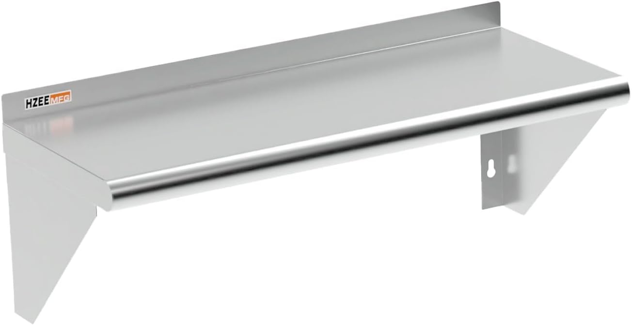 Stainless Steel Wall Mounted Shelf for Kitchen and Home Use