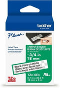 Brother P-Touch TZe Tamper Evident Laminated Label Tape - Secure