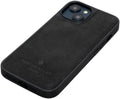 iPhone 16 Pro Max Leather Case Pure Black - Slim Genuine Leather