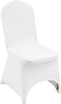 White Chair Covers Polyester Spandex Slipcovers for Wedding Events
