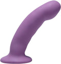 Curved Purple Silicone Strap On Harness Dildo for Ultimate Pleasure