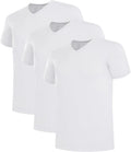 Bamboo Cool Men's Slim Fit V-Neck and Crewneck Undershirts 3 Pack