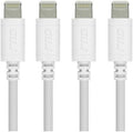 RND Apple Certified Lightning 6ft Cable 4-Pack - Long MFi Cables