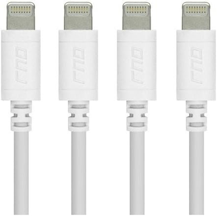RND Apple Certified Lightning 6ft Cable 4-Pack for iPhone and iPad