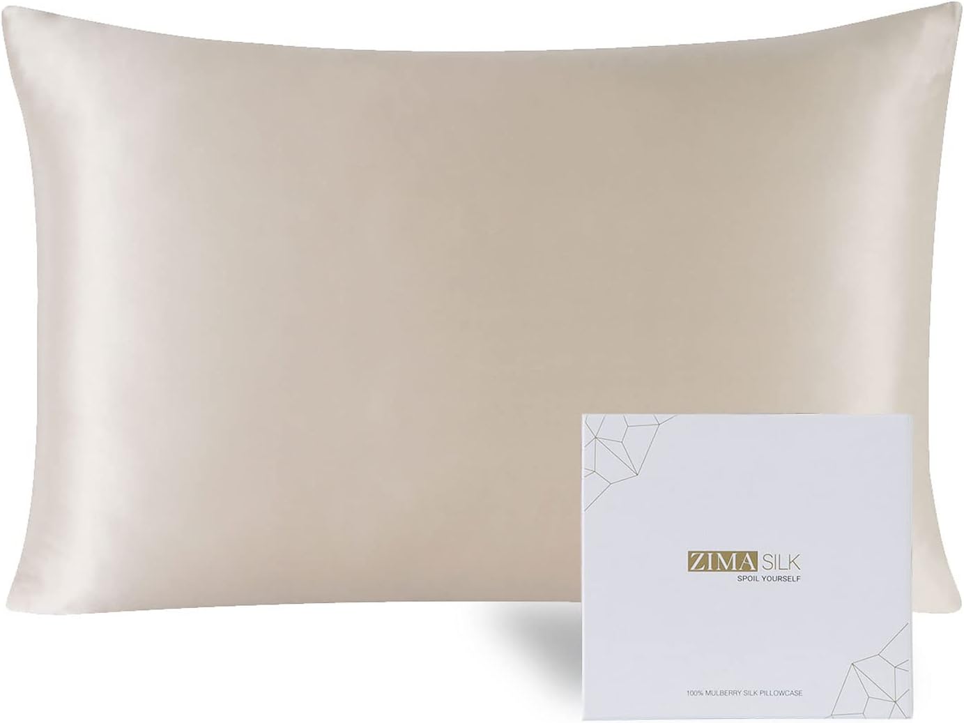 ZIMASILK 100% Pure Mulberry Silk Pillowcase for Hair & Skin