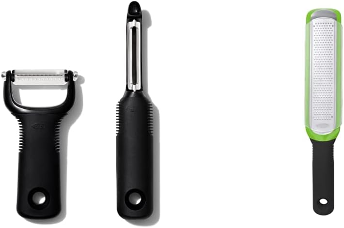 OXO Good Grips Peeler Set and Etched Zester for Kitchen Prep