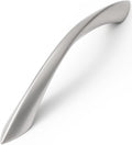 Brushed Nickel Cabinet Pulls 5 in Arch Twisted Handles - Durable Zinc