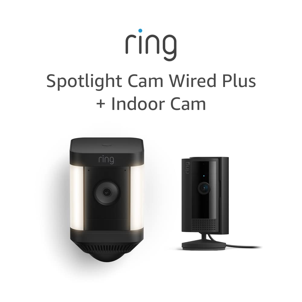 Ultimate Home Security Bundle: Ring Spotlight Cam Plus + Indoor Cam