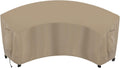 90L Curved Outdoor Sectional Cover - Camel Waterproof Windproof