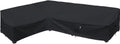 Heavy Duty Outdoor Sectional Sofa Cover 90in x 120in - L Shaped