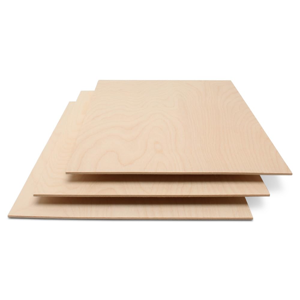 3 mm Baltic Birch Plywood Sheets for Crafting and Woodworking