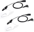 2 Pack BCT15-M1 Earpiece with Mic for Motorola 2-Pin Radios - Durable