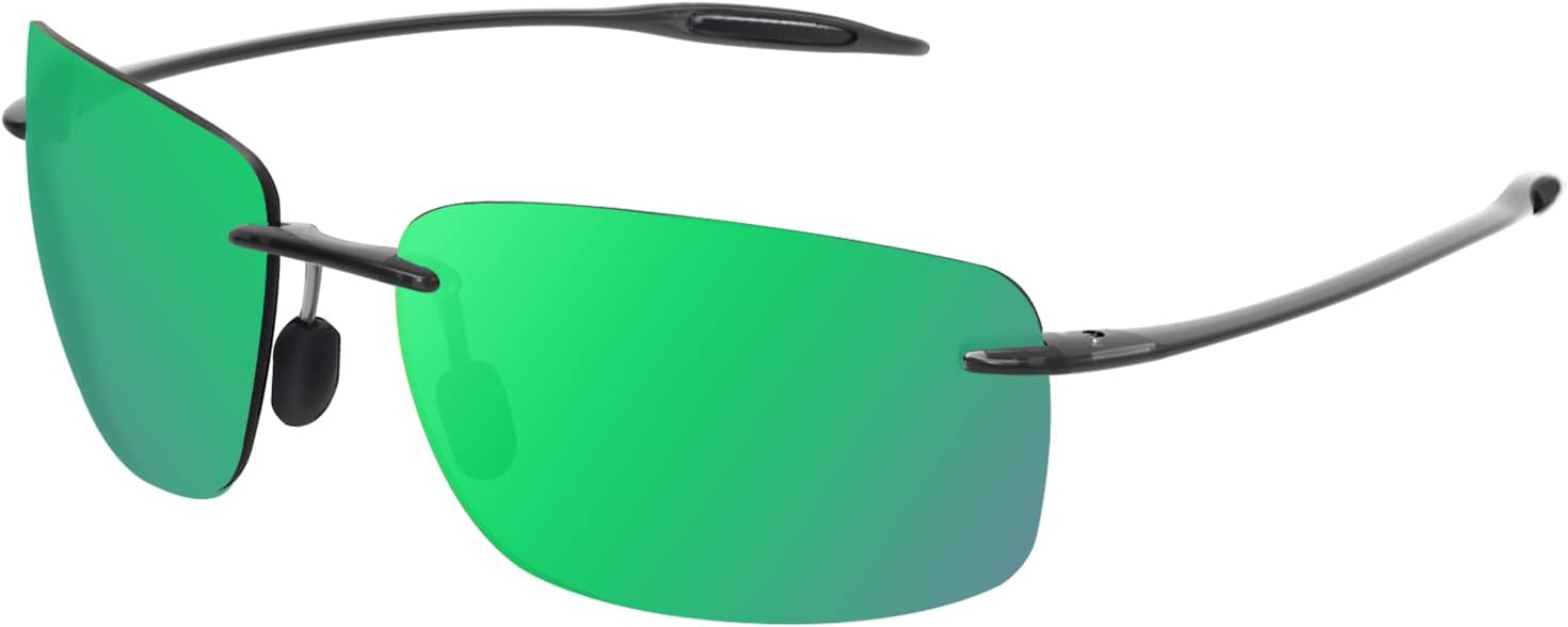 JULI Sports Sunglasses for Men Women Tr90 Rimless Frame MJ8009