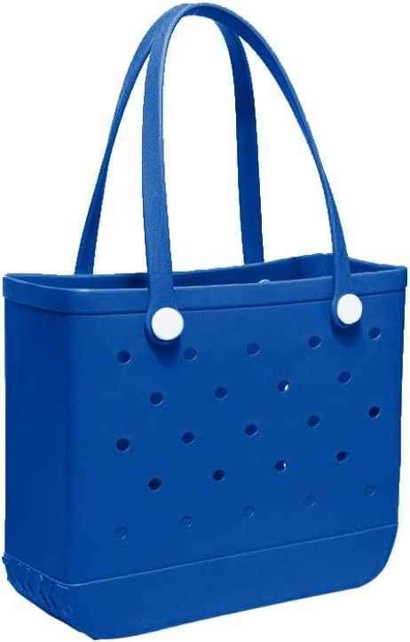 Medium Rubber Beach Bag for Men & Women - Large Capacity Tote