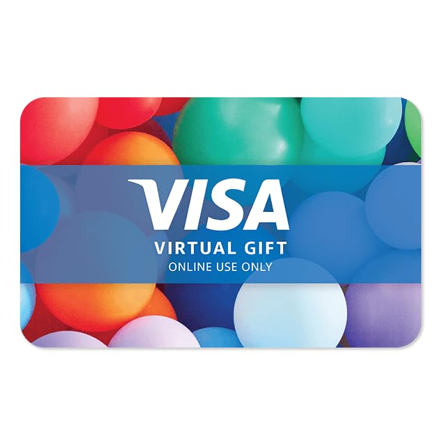 Visa Virtual $100 eGift Card for Online Use - Secure Payments