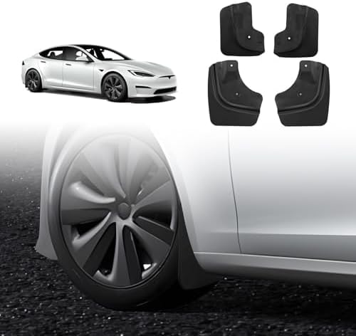 Custom Fit Mud Flaps for Tesla Model S 2021-2026 - No Drilling