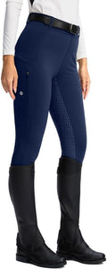 SANTINY Women's Horse Riding Pants Silicone Full-Seat Breeches