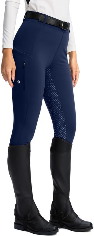 SANTINY Women's Horse Riding Pants with Silicone Full-Seat Grip