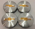 Autocaps CV009 Chrome Wheel Center Hub Caps for Chevrolet Vehicles