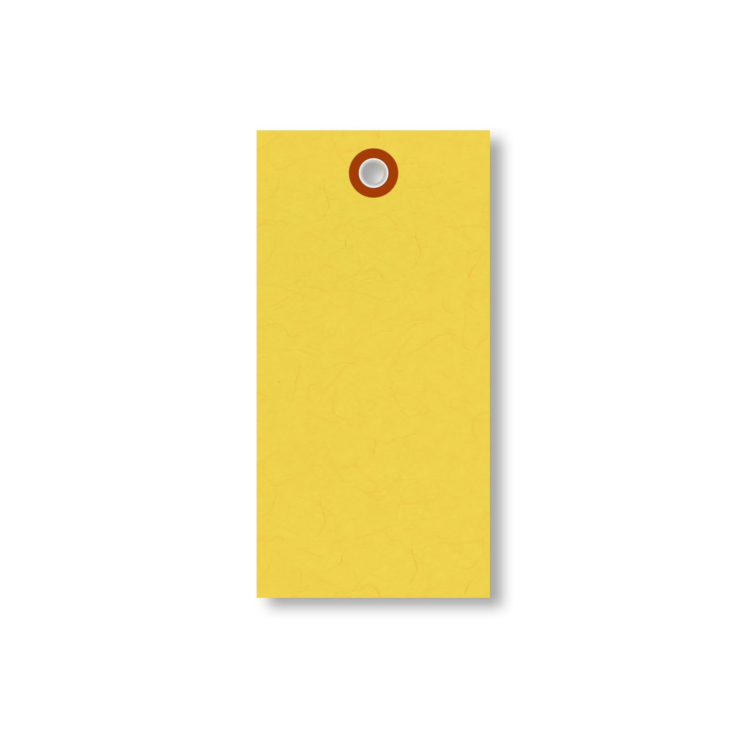 Durable Yellow Blank Tyvek Shipping Tags with Metal Eyelets