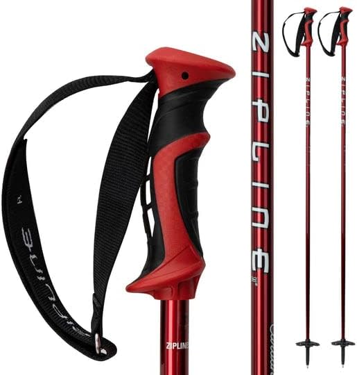 Zipline Ski Poles - Lightweight & Durable for All-Mountain Freeride