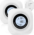 Carbon Monoxide Detectors 2Pack 4-in-1 Natural Gas Leak Detector