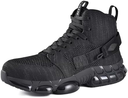 SUADEX Steel Toe Boots for Men Women - Comfortable Work Shoes