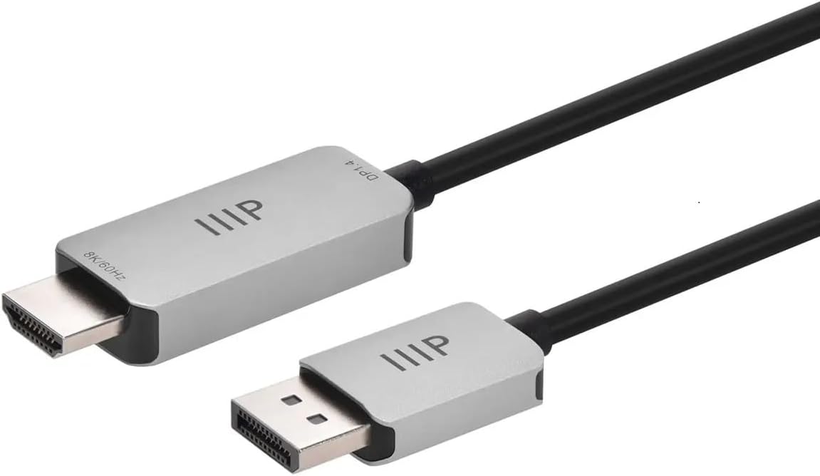 Monoprice DisplayPort 1.4 Cable for 8K HDMI - High Speed