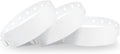 White Wristbands 500 Pack - Durable Vinyl Event Wristbands