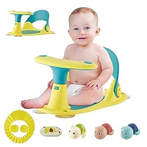 Baby Bath Seat with Toys and Accessories for Infants 6-36 Months