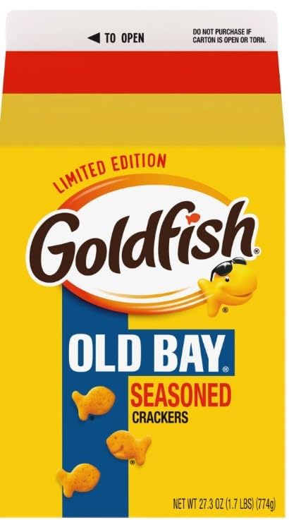 Old Bay Seasoned Goldfish Crackers for Unique Snacking Fun