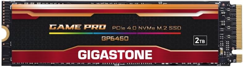 Gigastone M.2 SSD 2TB PCIe 4.0 NVMe for High-Speed Gaming