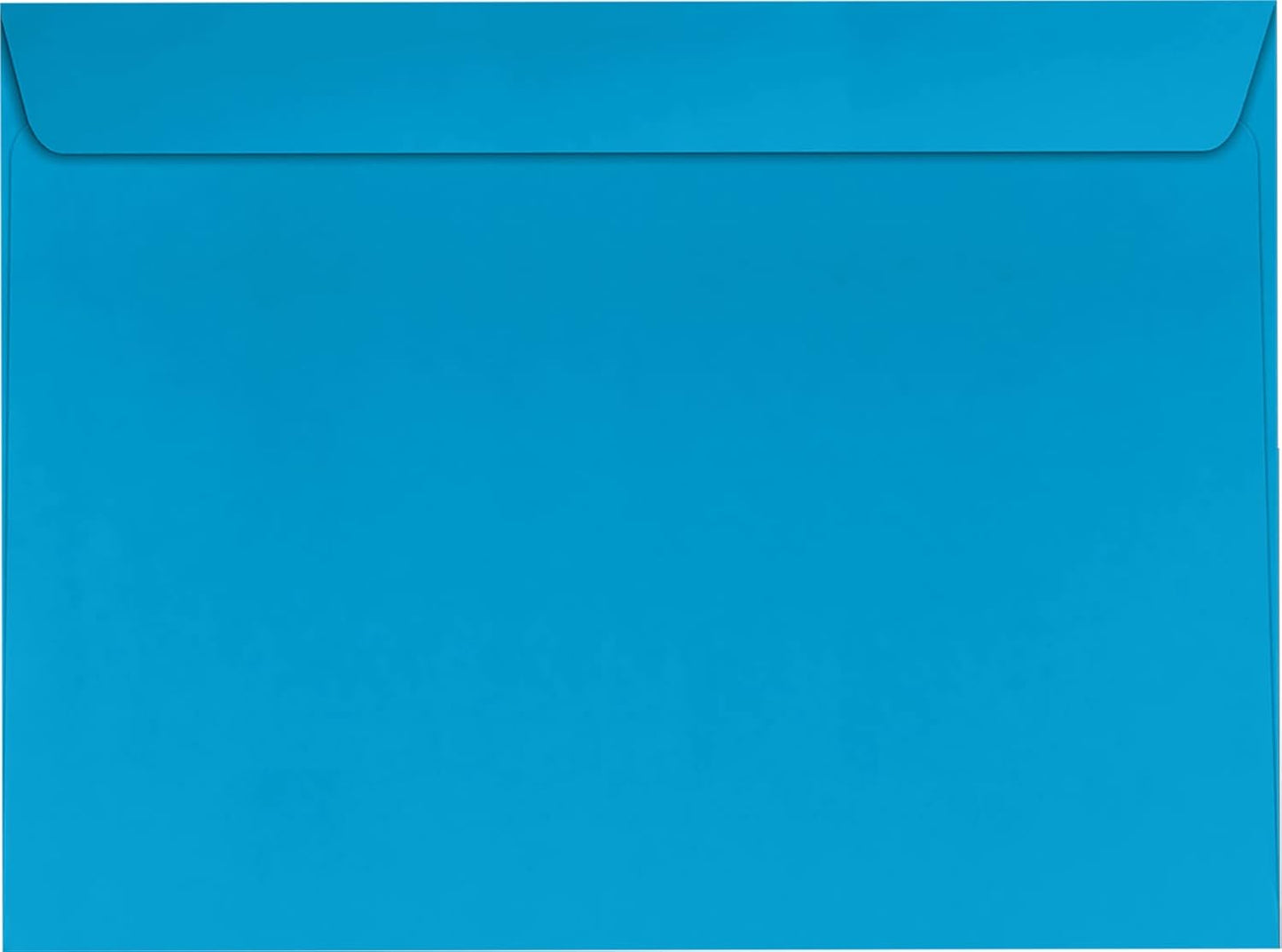 LUXPaper 9 x 12 Booklet Envelopes in Pool Blue - 500 Count